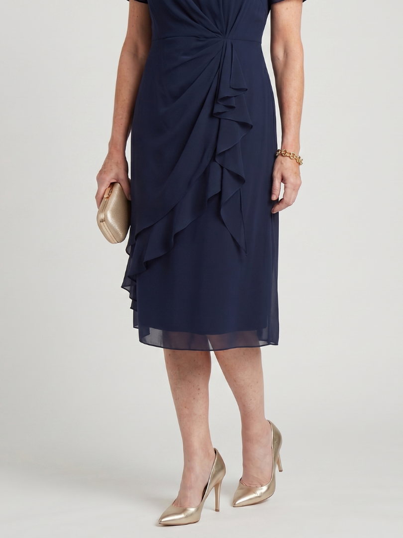 Eira | Elegant Twist Waist Midi Dress