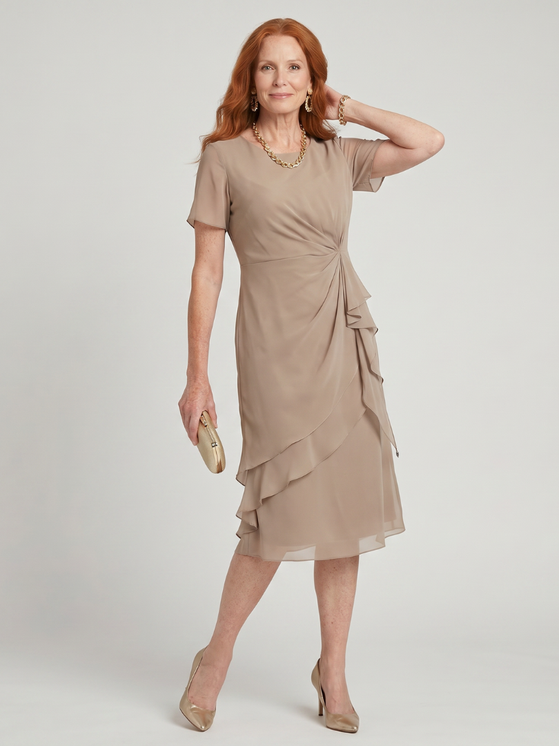 Eira | Elegant Twist Waist Midi Dress