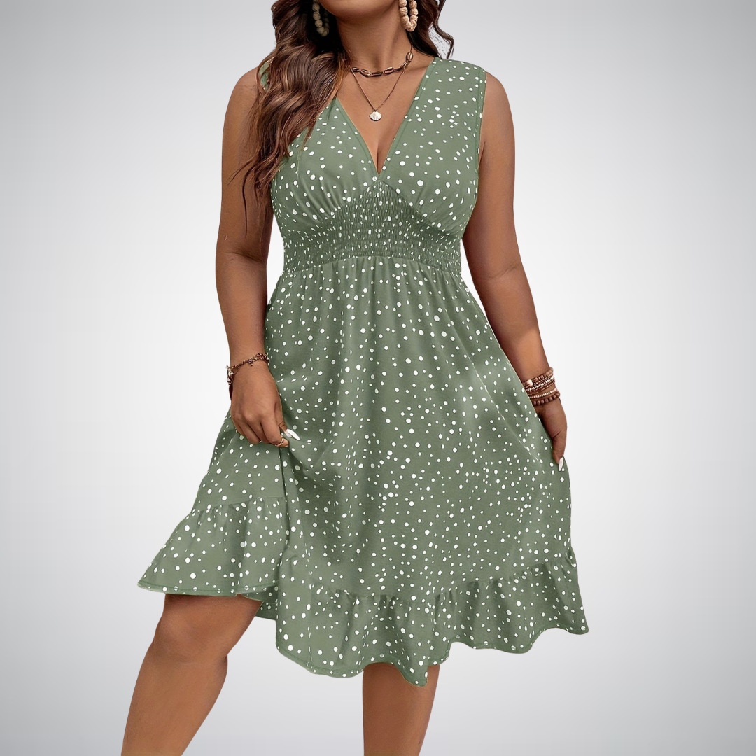 Tory™ - Plus Size Polka Dot Tank Dress