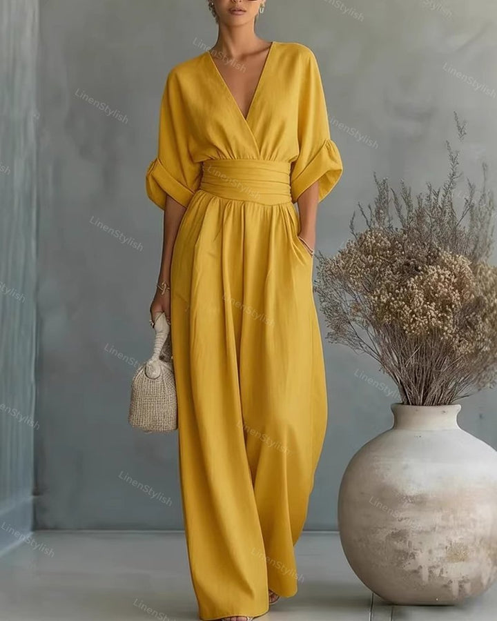 Elira Essential V-Neck Jumpsuit