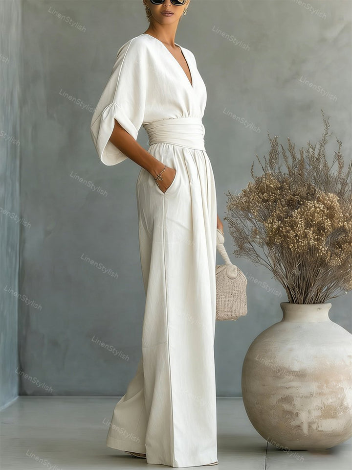 Elira Essential V-Neck Jumpsuit